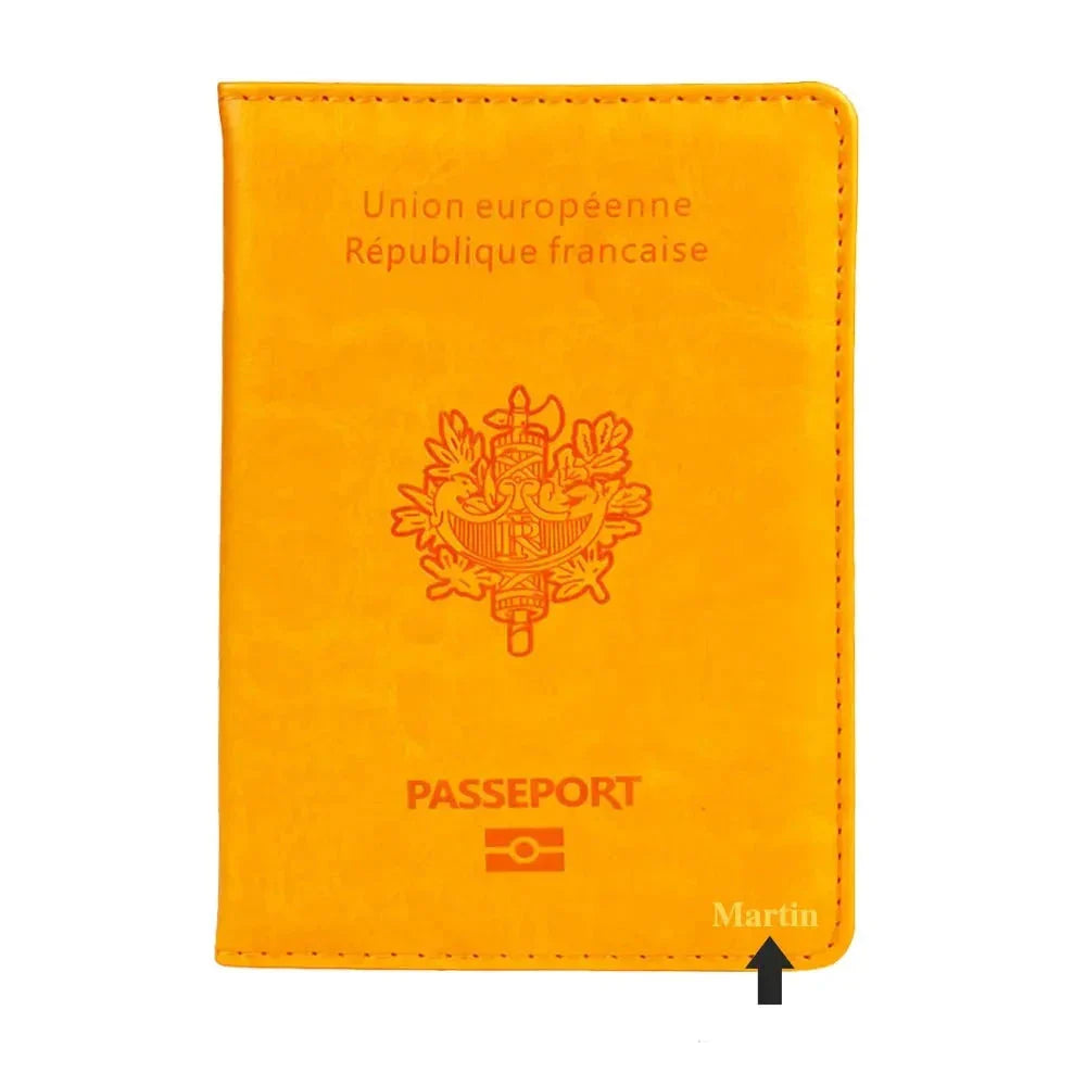 Étui Passeport Personnalisé Prénom - Destination France Rose – vue 8 – Yokabag