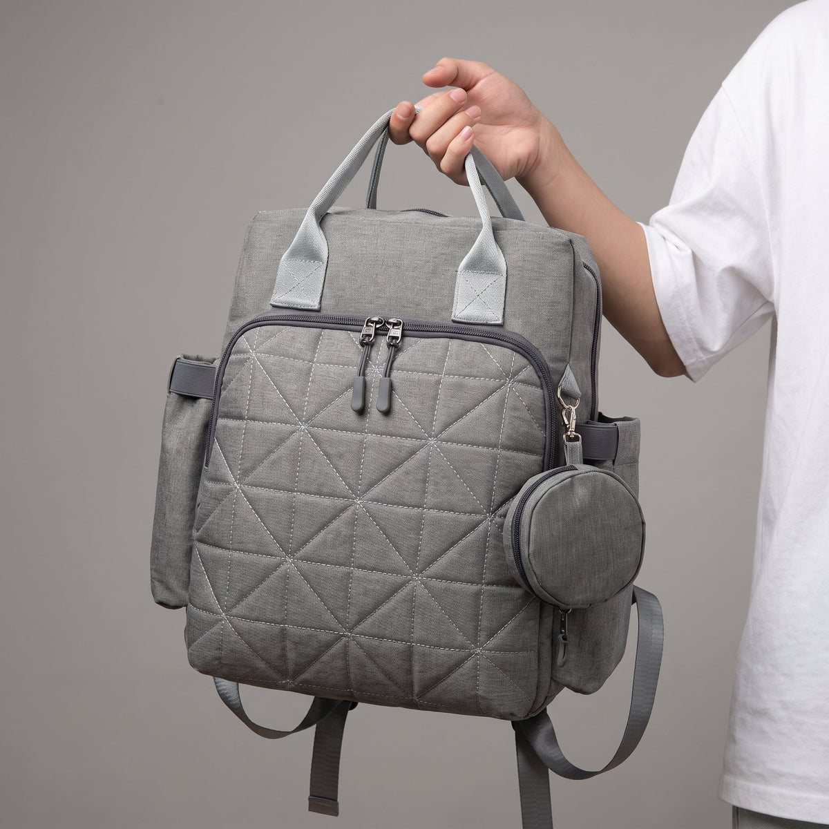 Grand Sac à Dos de Voyage pour Bébé Oxford Original Rouge – vue 5 – Yokabag