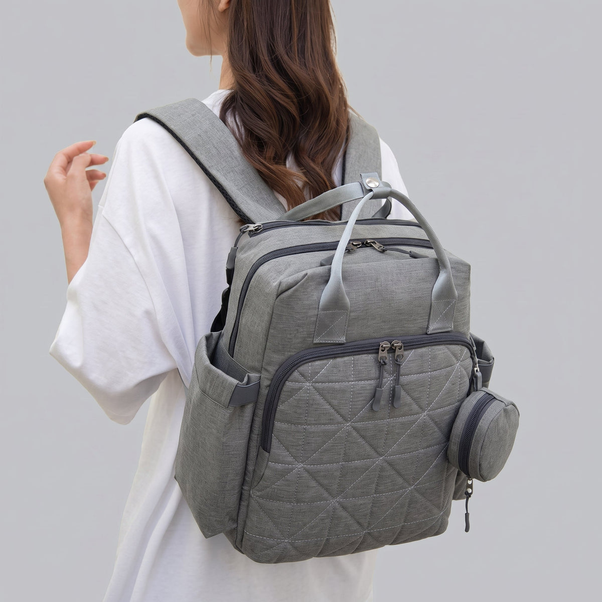 Grand Sac à Dos de Voyage pour Bébé Oxford Original Violet – vue 4 – Yokabag