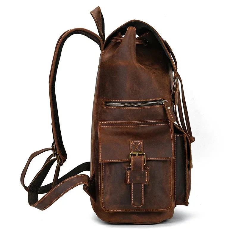 Grand Sac à Dos en Cuir pour Homme – vue 34 – Yokabag