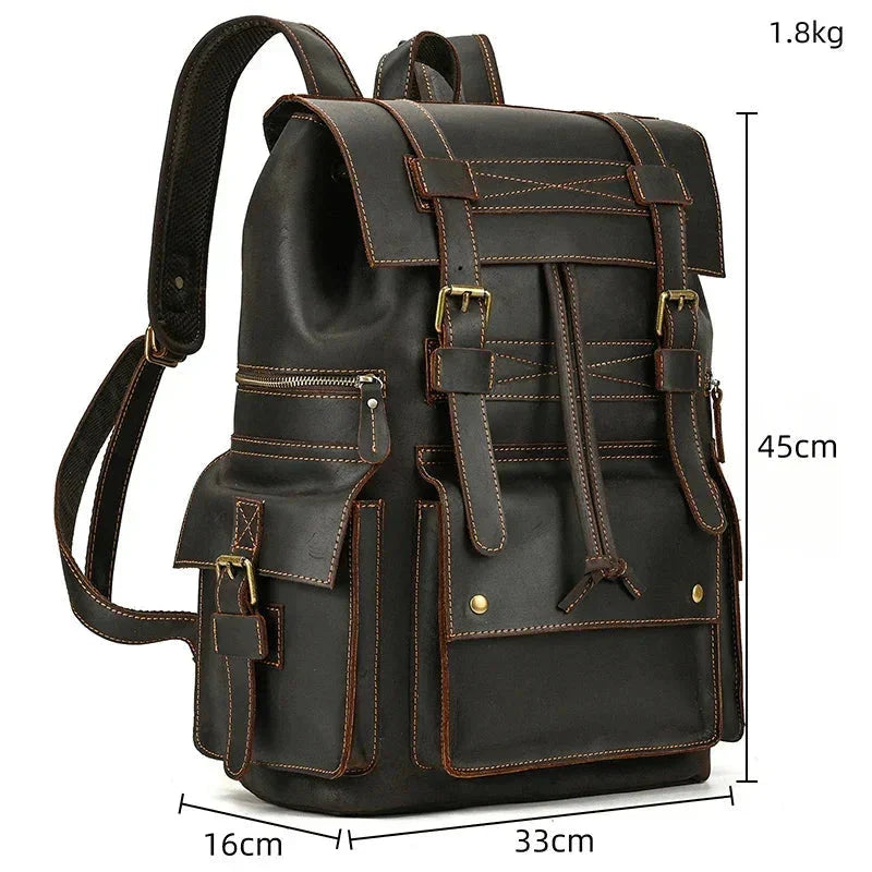 Grand Sac à Dos en Cuir pour Homme – vue 33 – Yokabag
