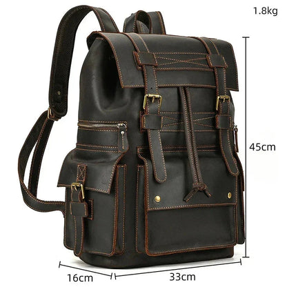 Grand Sac à Dos en Cuir pour Homme – vue 33 – Yokabag