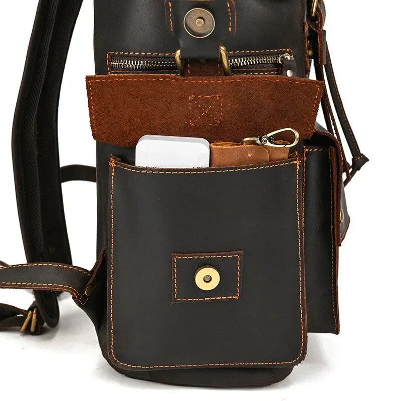Grand Sac à Dos en Cuir pour Homme – vue 27 – Yokabag