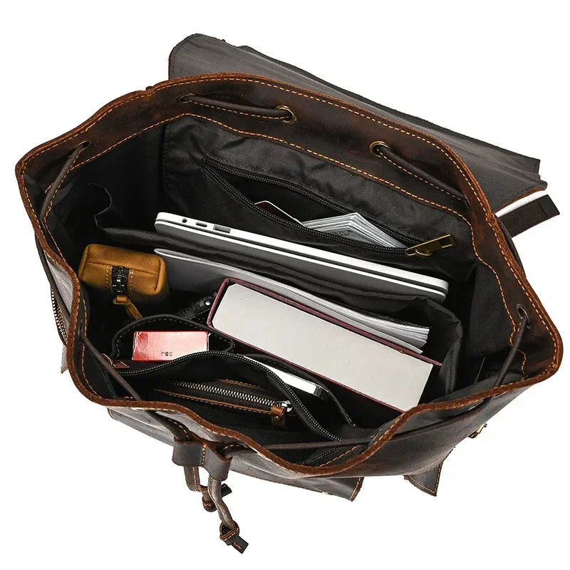 Grand Sac à Dos en Cuir pour Homme – vue 22 – Yokabag
