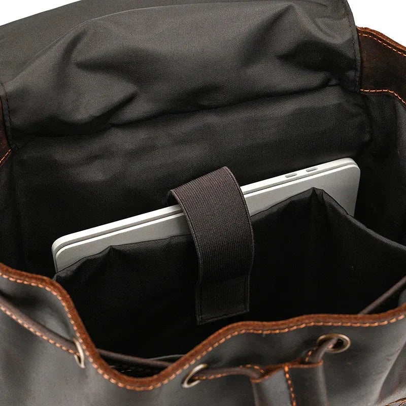 Grand Sac à Dos en Cuir pour Homme – vue 23 – Yokabag