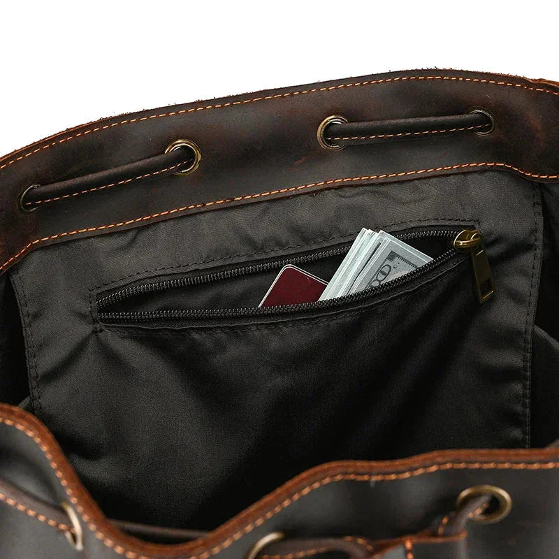 Grand Sac à Dos en Cuir pour Homme – vue 26 – Yokabag