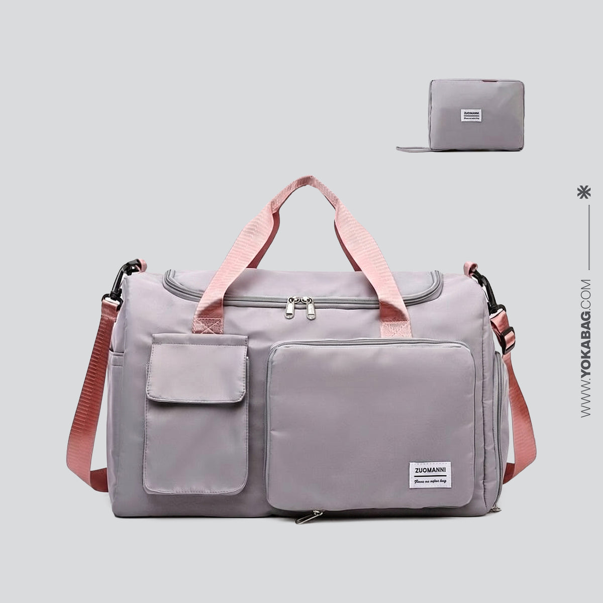 Sac de Voyage Pliable pour Femme - Pochette Camel – vue 5 – Yokabag