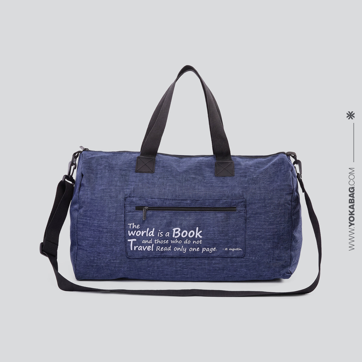 Grand Sac Pliable de Voyage - Travel Gris – vue 2 – Yokabag