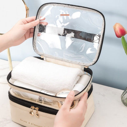 Grand Vanity de Voyage - Savourez un Voyage Agréable Rose – vue 3 – Yokabag
