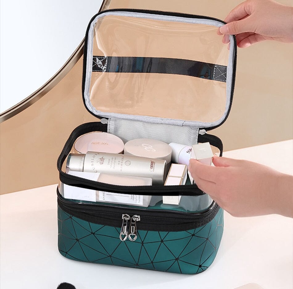 Grand Vanity de Voyage Femme - Maquillage & Toilette Gris – vue 2 – Yokabag