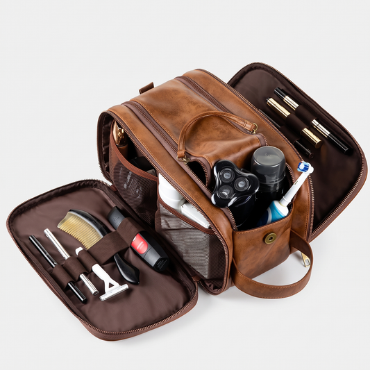 Grande Trousse de Toilette Homme Barbe & Rasage - Voyage Edition