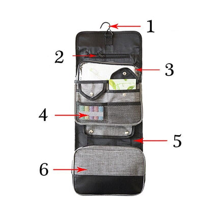 Trousse de Voyage pour Homme - À Suspendre & Pliable – vue 5 – Yokabag