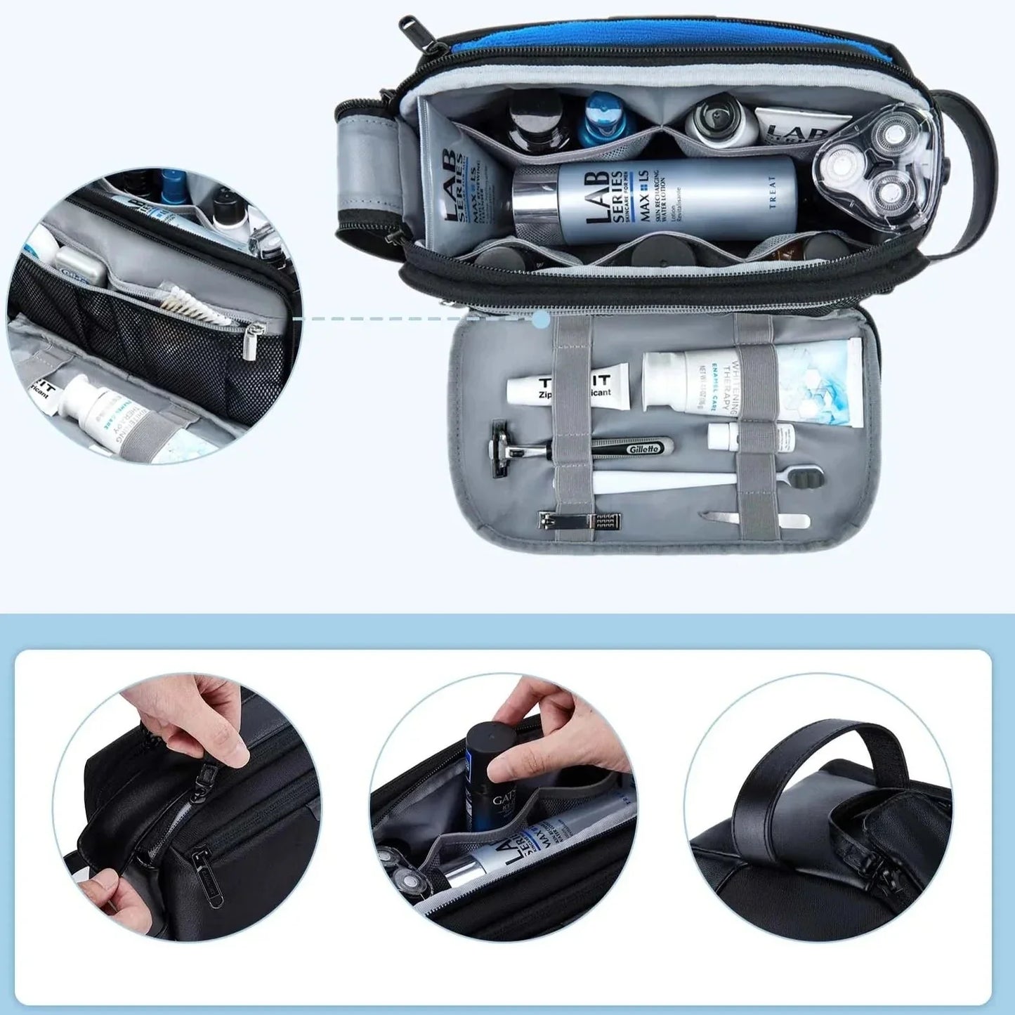 Grande Trousse de Toilette pour Homme – vue 5 – Yokabag