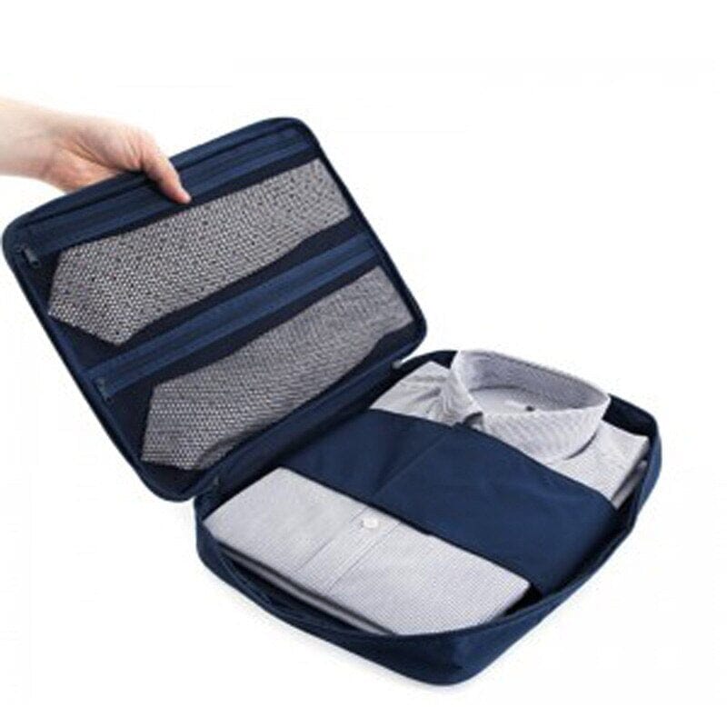 Housse de Chemises pour Voyager avec Rangement Cravates Gris – vue 2 – Yokabag