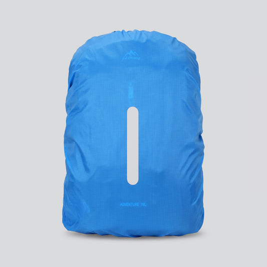 Housse de Pluie pour Sac à Dos - Bleu Ciel (avec Bande Réfléchissante)