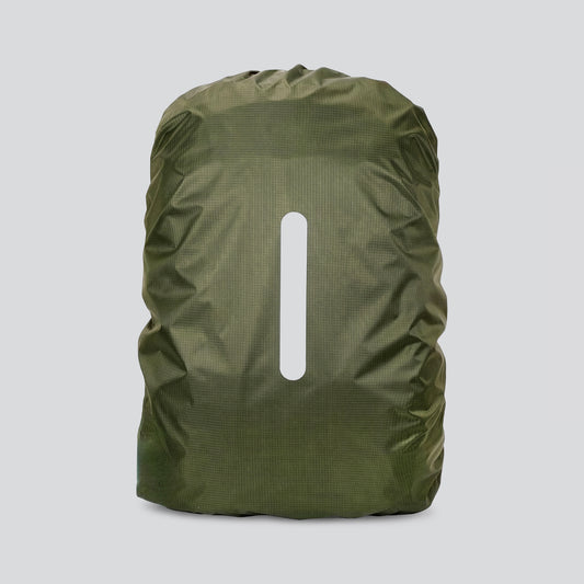 Housse de Pluie Sac à Dos Kaki Explorateur (Bande Réfléchissante)