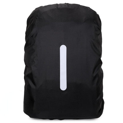 Housse de Pluie pour Sac à Dos Noir (avec Bande Réfléchissante)