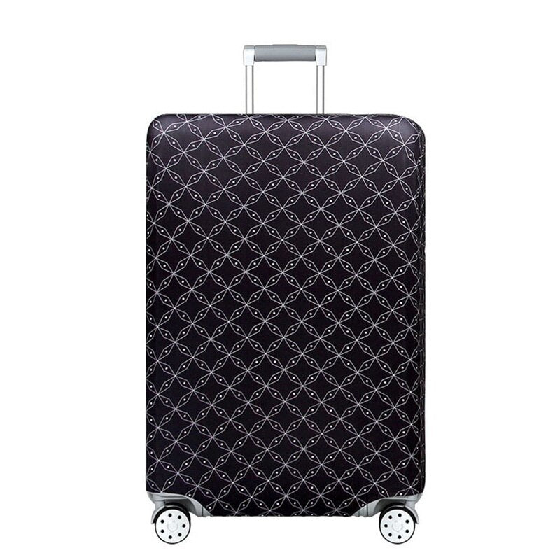 Housse de Valise Diamants - Explorez le monde Rose – vue 7 – Yokabag
