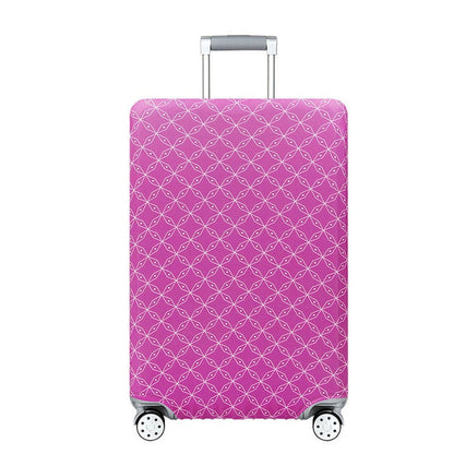 Housse de Valise Diamants - Explorez le monde Rose – vue 5 – Yokabag