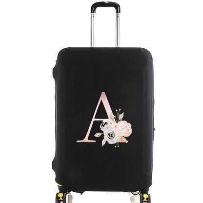 Housse de Valise Pink Gardenia Letter A – vue 2 – Yokabag