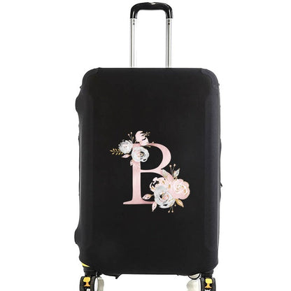 Housse de Valise Pink Gardenia Letter A – vue 3 – Yokabag
