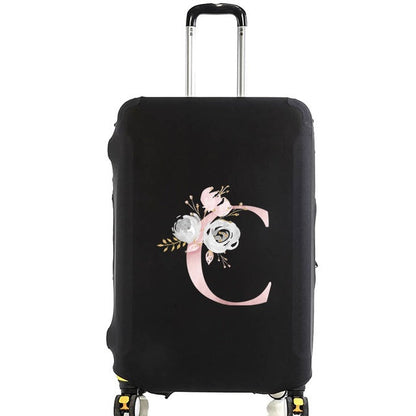 Housse de Valise Pink Gardenia Letter B – vue 4 – Yokabag