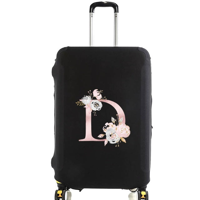 Housse de Valise Pink Gardenia Letter B – vue 5 – Yokabag