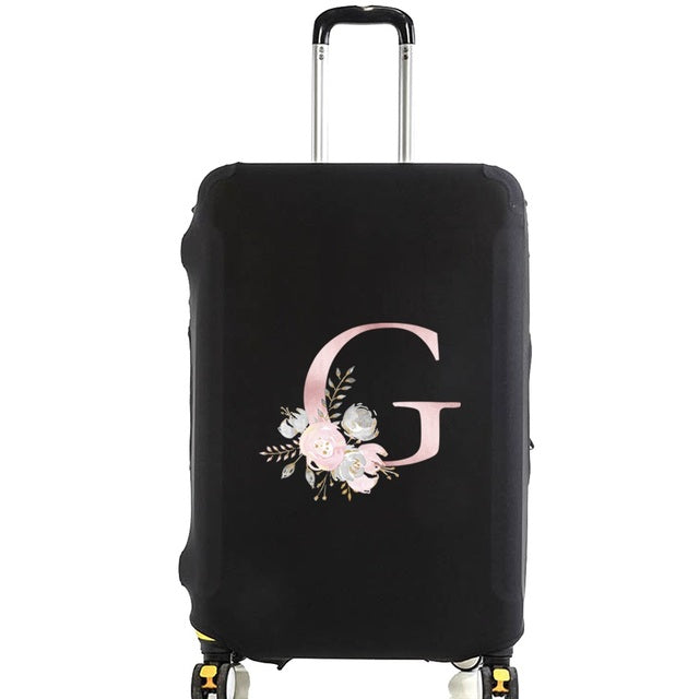 Housse de Valise Pink Gardenia Letter C – vue 8 – Yokabag