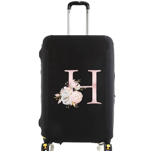 Housse de Valise Pink Gardenia Letter C – vue 9 – Yokabag