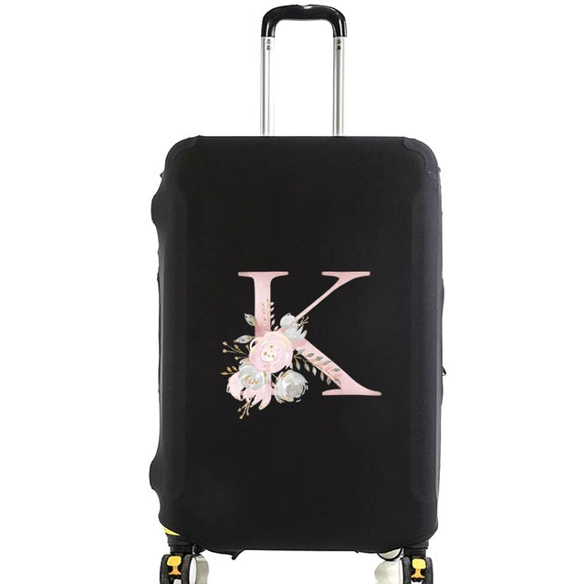 Housse de Valise Pink Gardenia Letter D – vue 12 – Yokabag