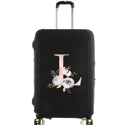 Housse de Valise Pink Gardenia Letter E – vue 13 – Yokabag
