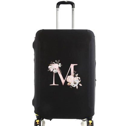 Housse de Valise Pink Gardenia Letter E – vue 14 – Yokabag