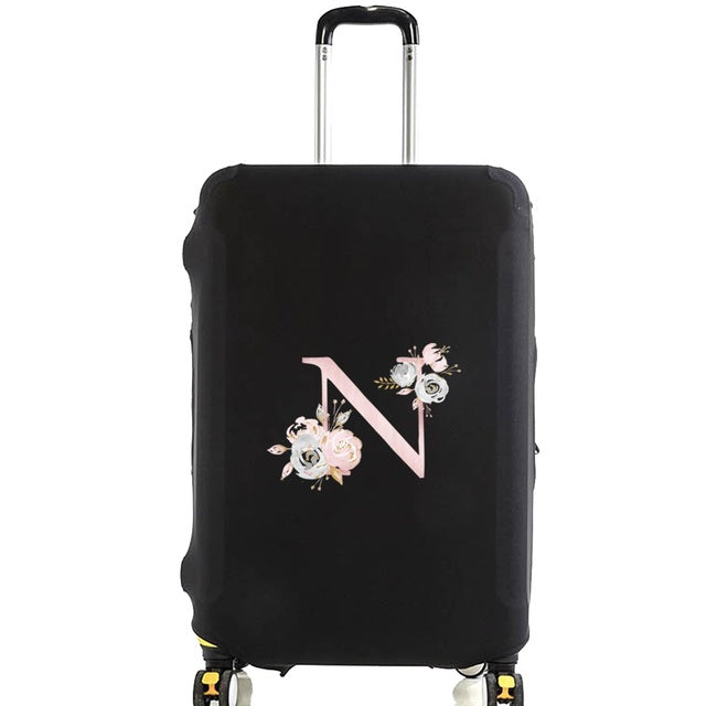 Housse de Valise Pink Gardenia Letter E – vue 15 – Yokabag