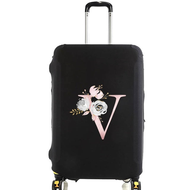 Housse de Valise Pink Gardenia Letter H – vue 23 – Yokabag