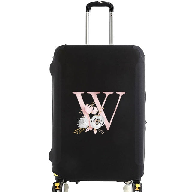 Housse de Valise Pink Gardenia Letter H – vue 24 – Yokabag