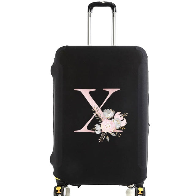 Housse de Valise Pink Gardenia Letter I – vue 25 – Yokabag