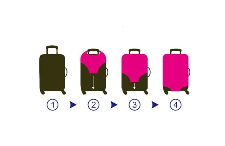 Housse de Protection Valise - Let's Go Explore – vue 6 – Yokabag