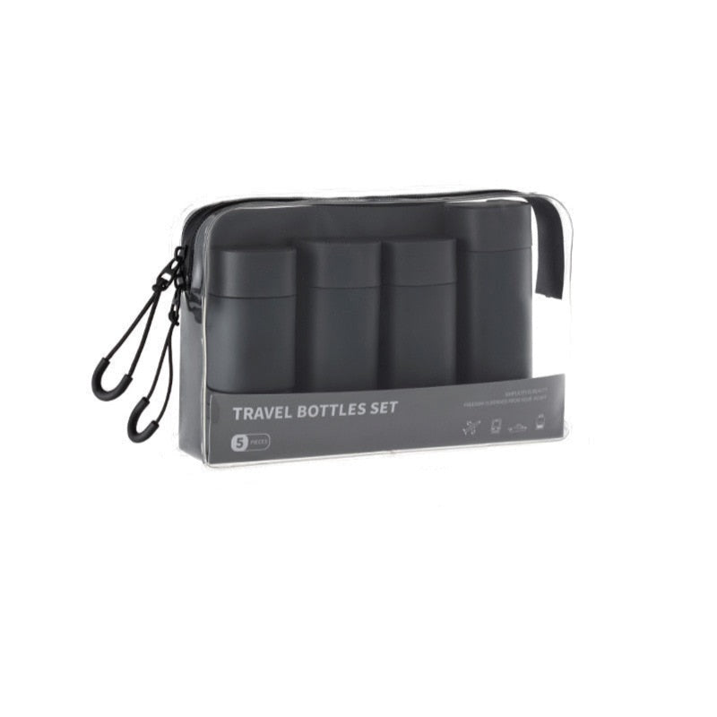 Kit de Voyage - Hygiène (Ensemble de 5 Flacons) Noir – vue 4 – Yokabag