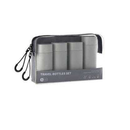 Kit de Voyage - Hygiène (Ensemble de 5 Flacons) Gris – vue 3 – Yokabag