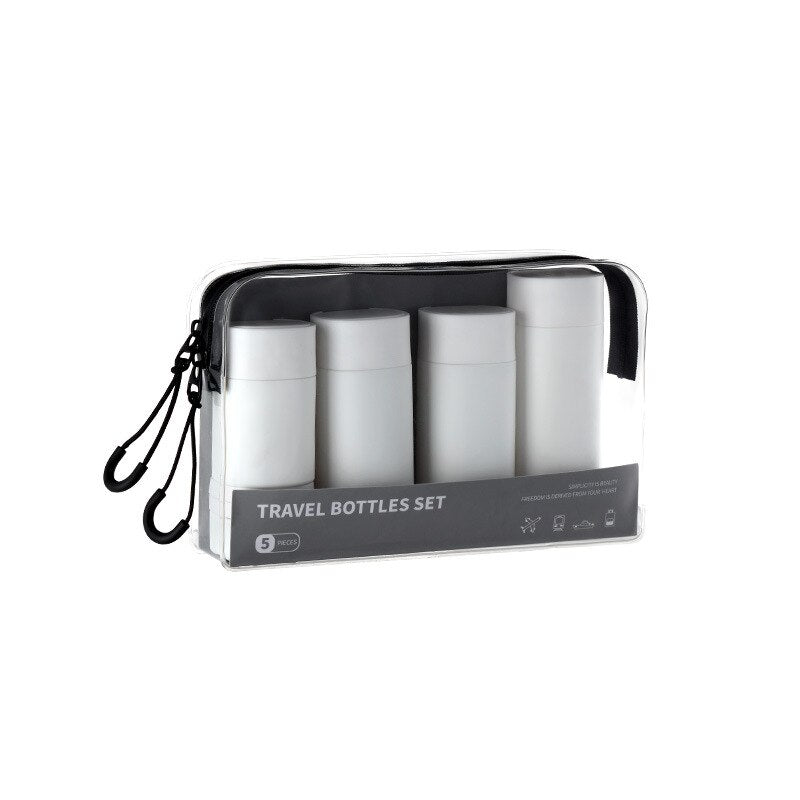 Kit de Voyage - Hygiène (Ensemble de 5 Flacons) Rose – vue 2 – Yokabag