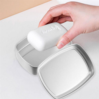Set de 2 Boîtes à Savon de Voyage en Aluminium – vue 3 – Yokabag