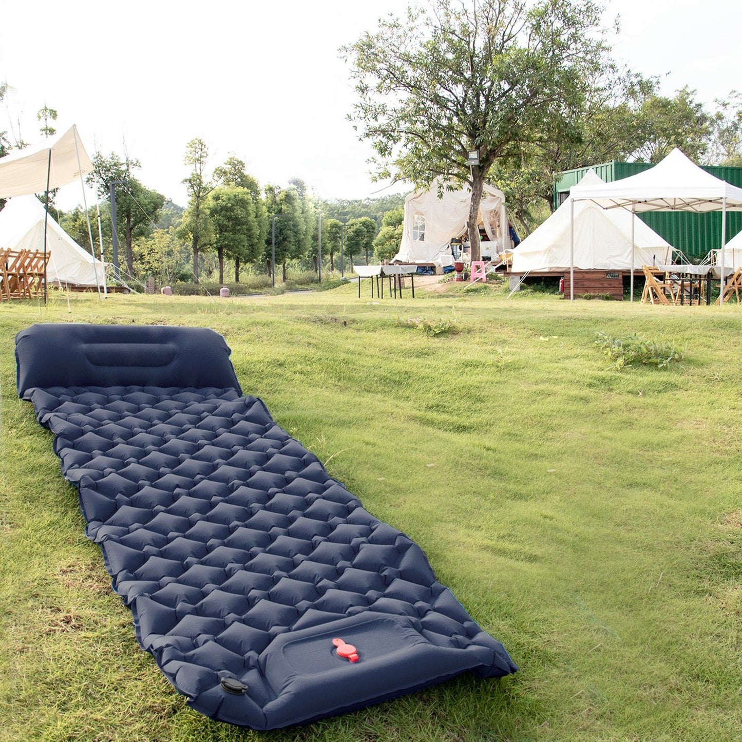 Matelas de Camping Relaxation Nature Kaki – vue 3 – Yokabag