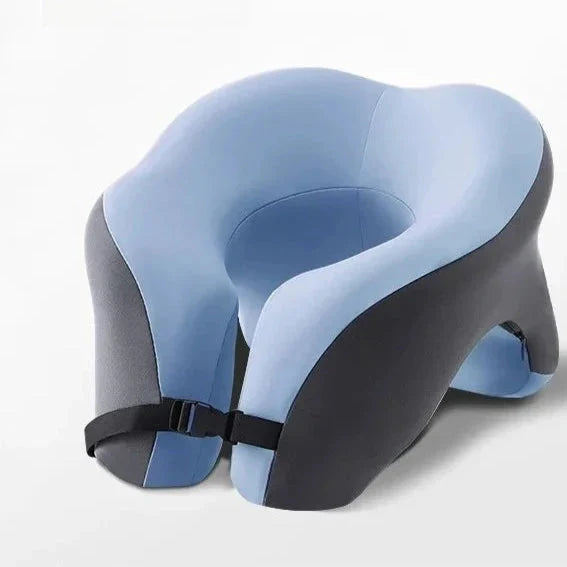 Oreiller de Voyage à Mémoire de Forme Gris – vue 2 – Yokabag