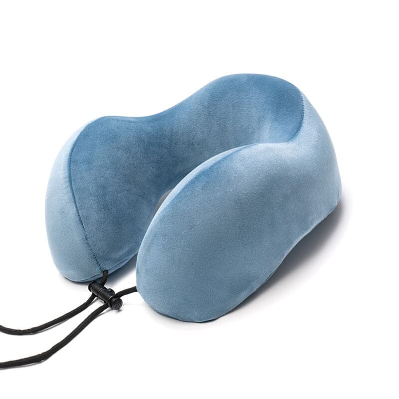 Oreiller de Voyage en Mémoire de Forme - En Forme de U Gris – vue 2 – Yokabag