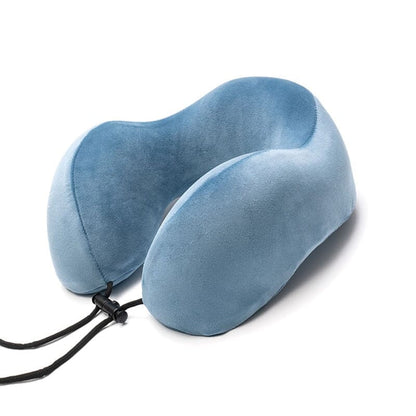 Oreiller de Voyage en Mémoire de Forme - En Forme de U Gris – vue 2 – Yokabag