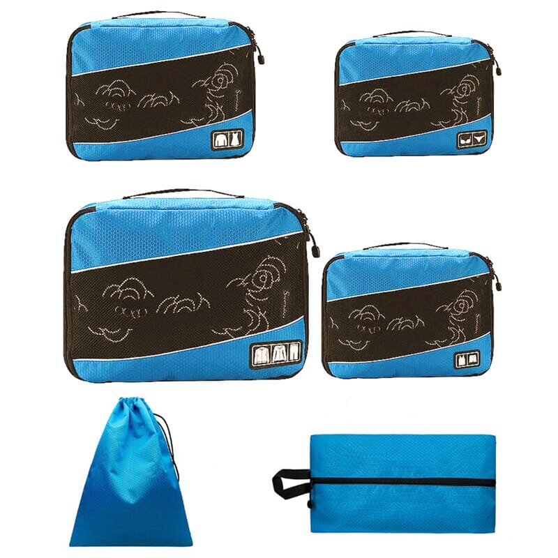 Experte en Organisation de Bagage - Ensemble de 6 Pochettes Vert – vue 2 – Yokabag
