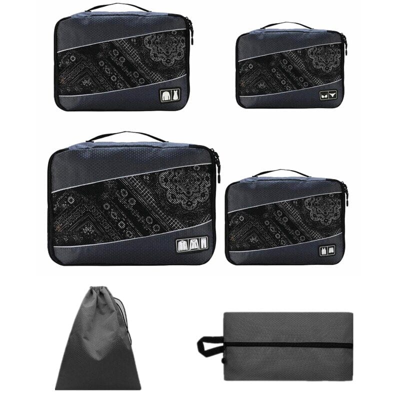 Experte en Organisation de Bagage - Ensemble de 6 Pochettes Bleu – vue 4 – Yokabag