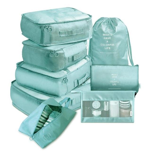 Valises (Set de 8, Turquoise)