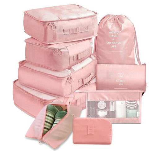 Valise Organics - (Set de 9, Rose)
