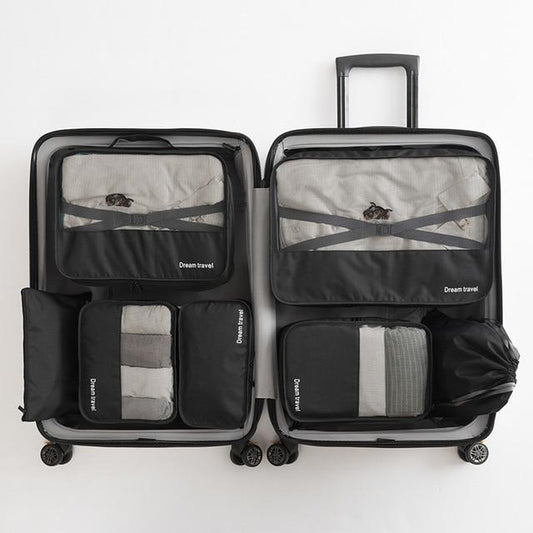 Organisateurs de Valise (Ensemble de 7 pièces, Noir)